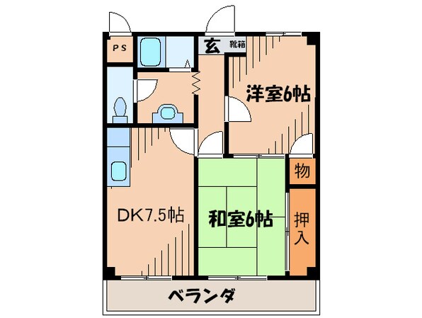 プレアール吹田ＳＯＵＴＨの物件間取画像